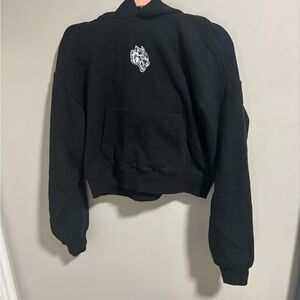 Darc Sport Black Women's Cropped Sweatshirt